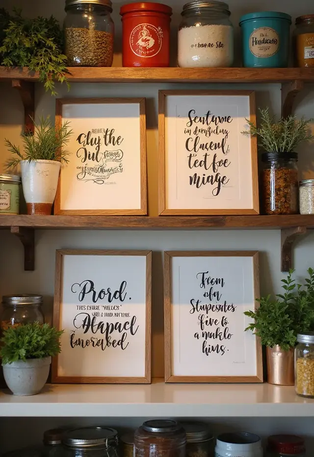 11 Bohemian Pantry Ideas for Music Lovers - 10. Musical Quote Prints