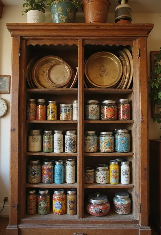 11 Bohemian Pantry Ideas for Music Lovers - 6. Upcycled Music Cases