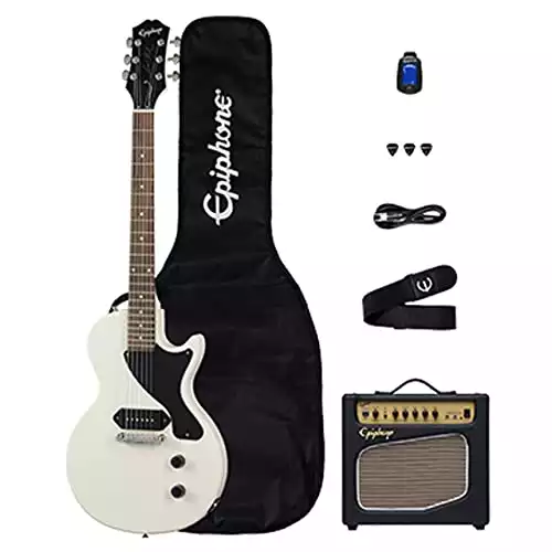 Epiphone Billie Joe Armstrong Les Paul Junior Guitar Player Pack Classic White
